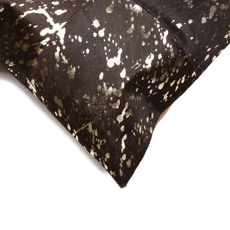 Markdowns 18" X 18" X 5" Gold And Chocolate Quattro  Pillow 2 Pack
