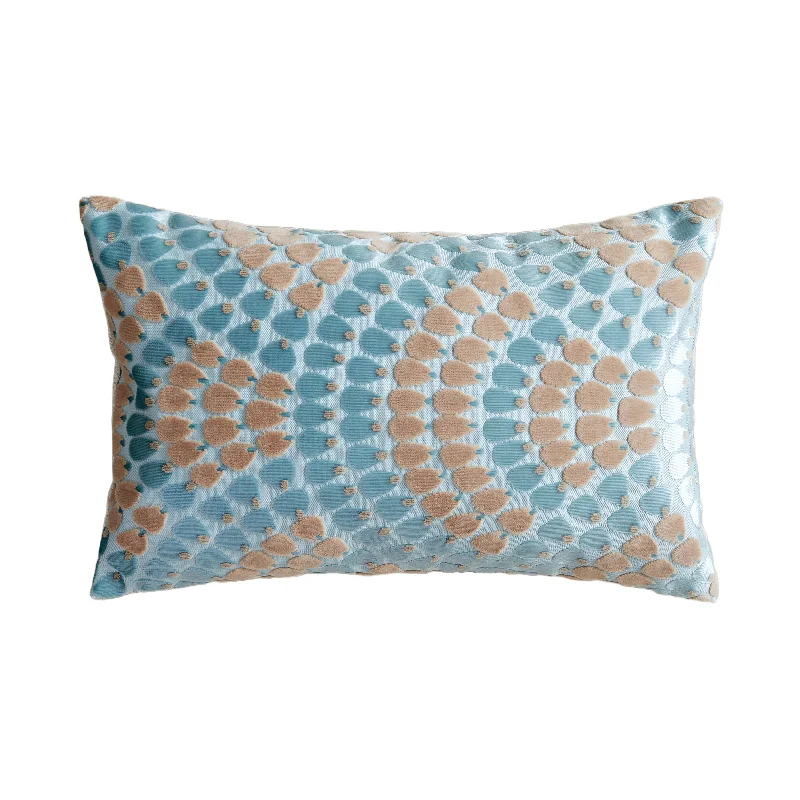 Baby Blue Peacock Pillow