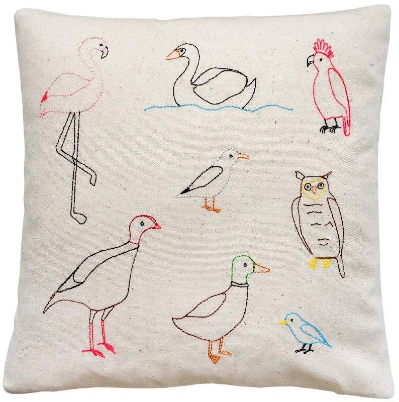 Birds of the World Pillow