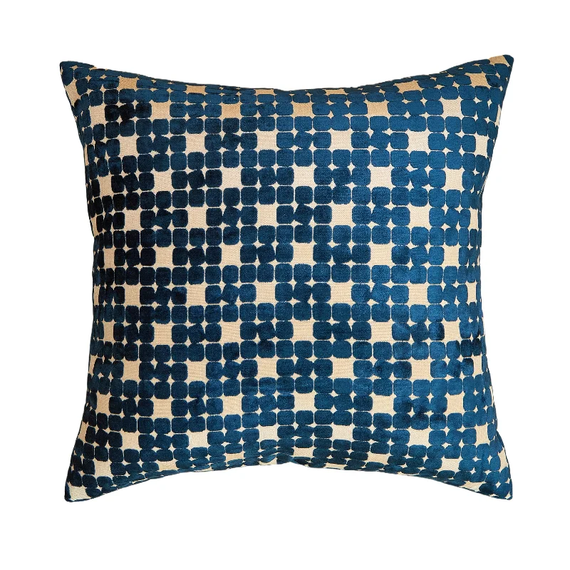 Blue Checkered Pillow