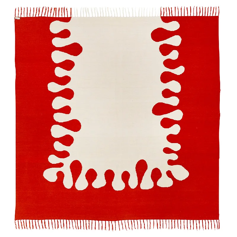 Don't Wait Brushed Alpaca Amoeba Coverlet