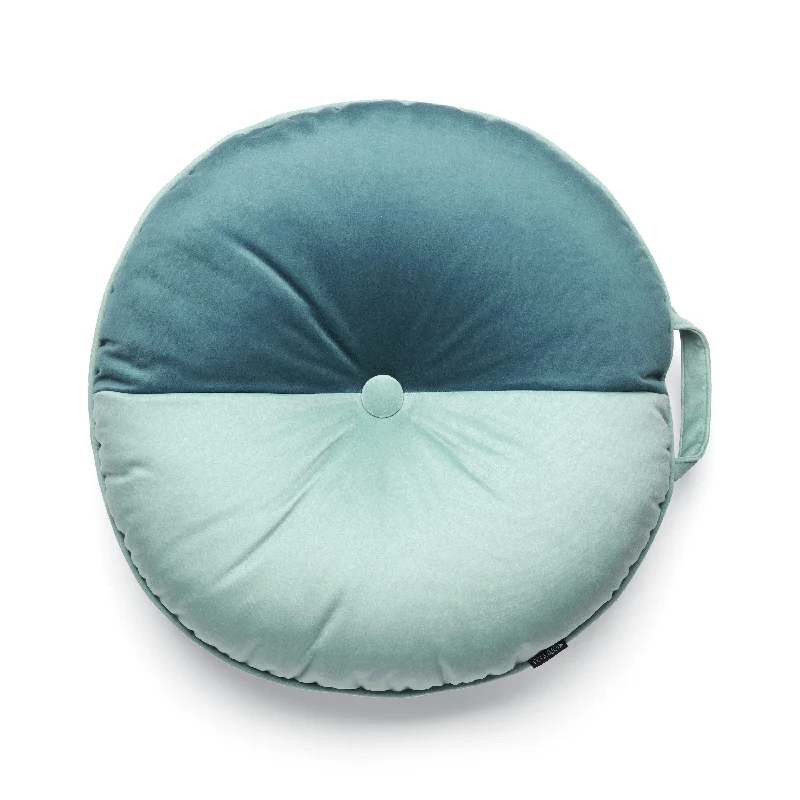 THE OUTLET: Colorblock Tuffet - Jade