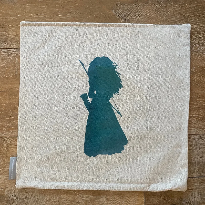 SALE- 18" Double Sided Merida (Brave) Inspired Princess Pillow Cover