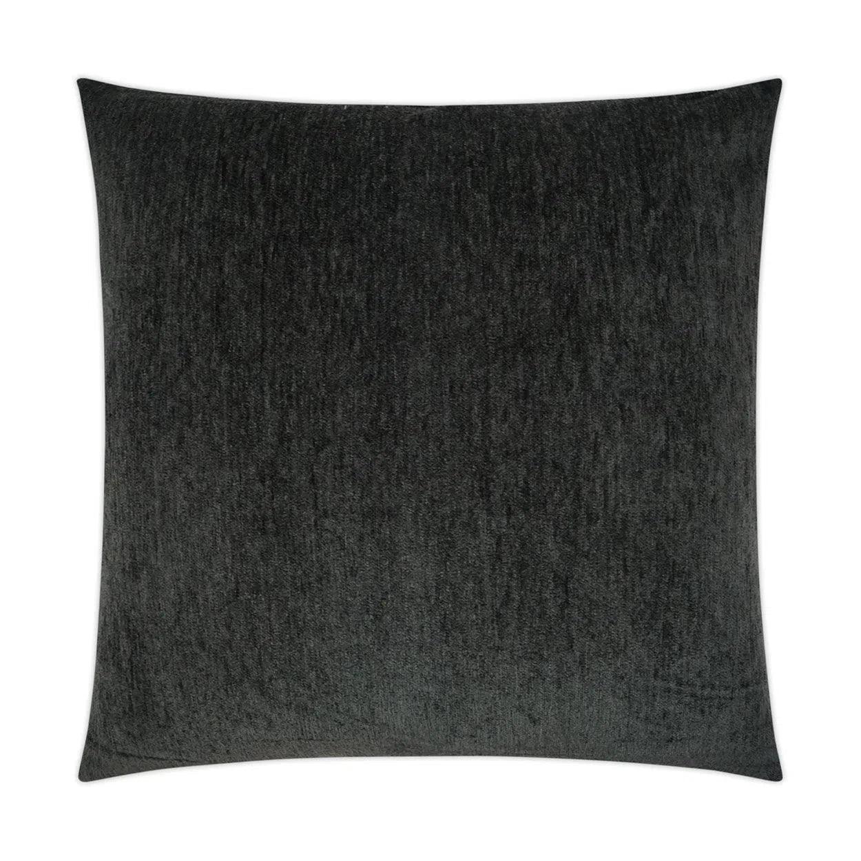 Cuddle Charcoal Black Throw Pillow With Insert