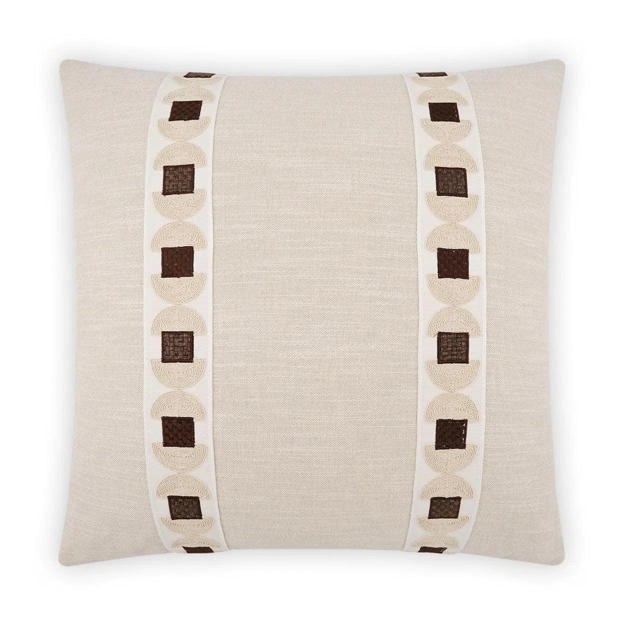 Demeter Brown Throw Pillow With Insert