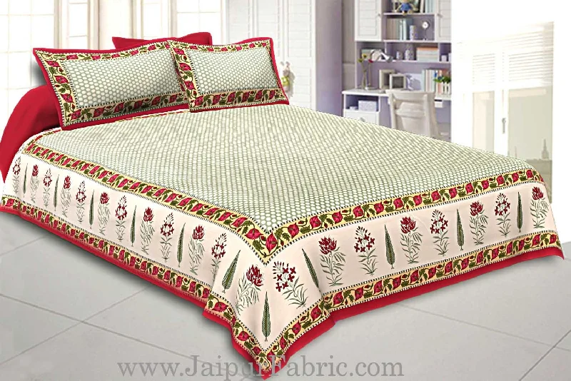 Double Bedsheet With Big Dot Super Fine Cotton Smooth Touch