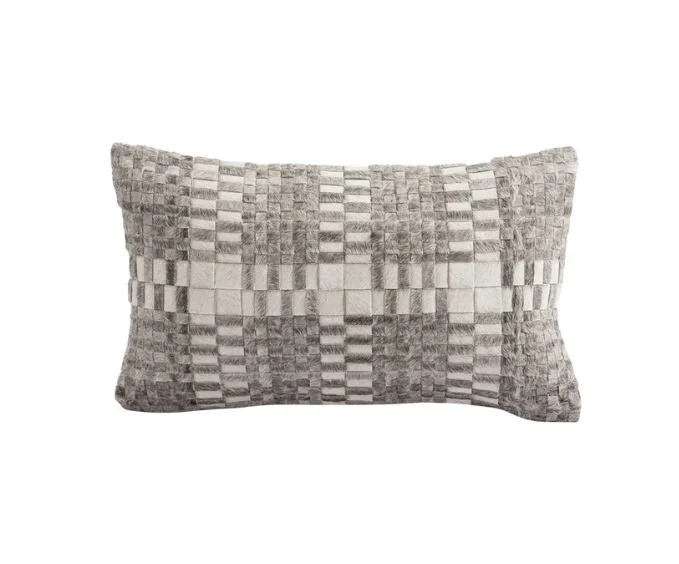 Fibre Tweed Cowhide Cushion