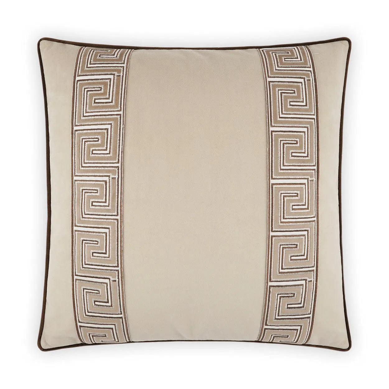 Weekend Deal Fontanelle Camel Brown Throw Pillow With Insert