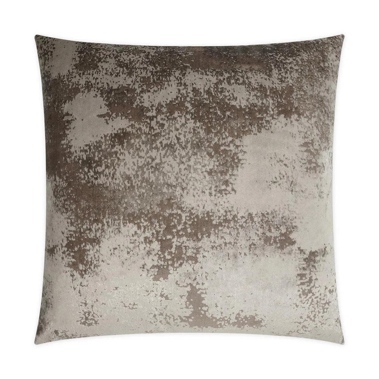 Grated Taupe Throw Pillow With Insert