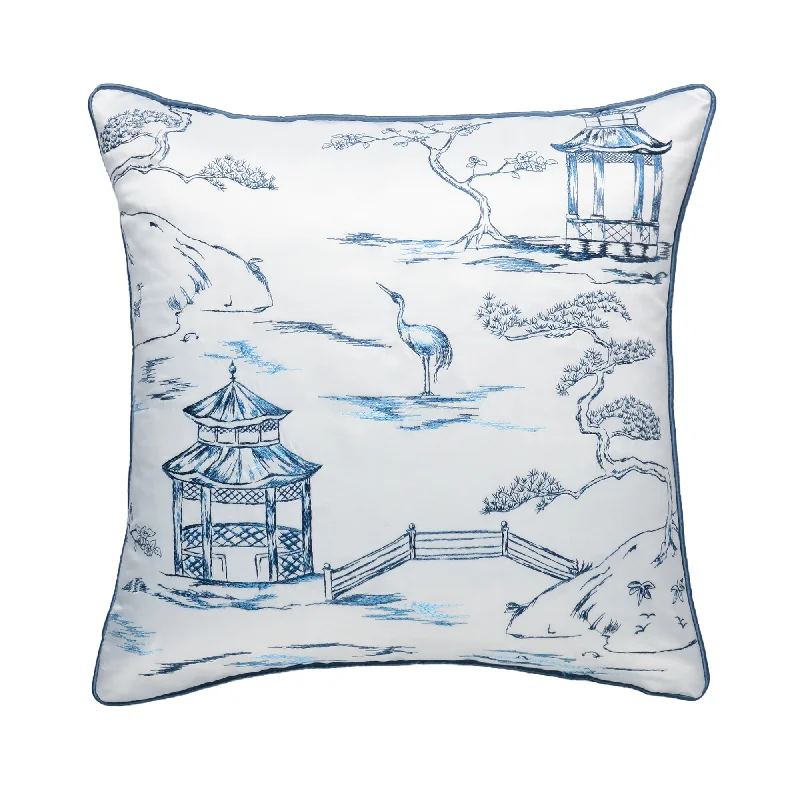 Imitation Silk Porcelain Pavilion Pillow