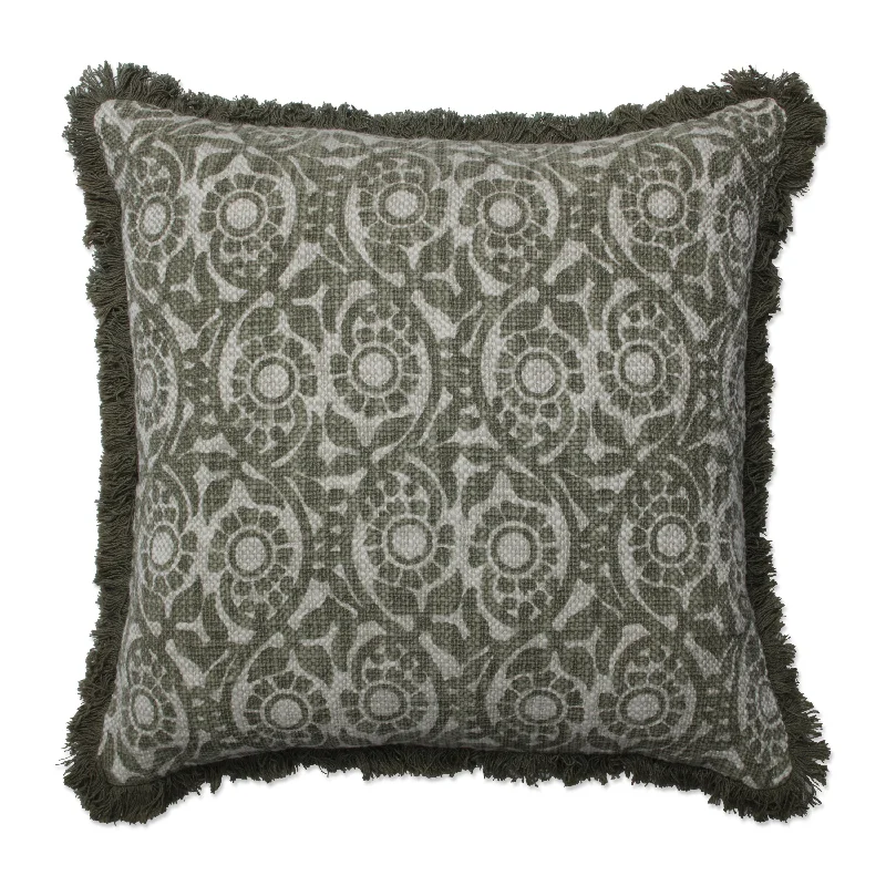 Tara Grass Green 19-inch Throw Pillow