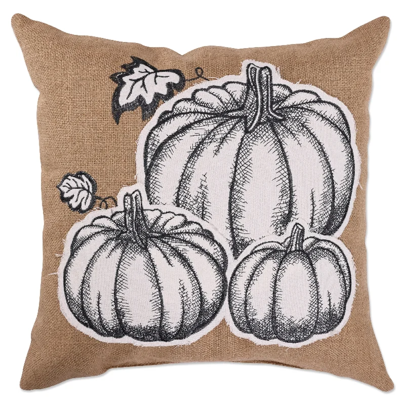 Incredible Offers Natural Pumpkins 18-inch Throw Pillow
