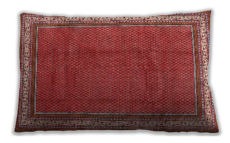 Deal Dash Traditional Classic Indoor Outdoor Rectangular Copper Red Pink Lumbar Throw Pillow, 13 inch by 19 inch, lbtr1283