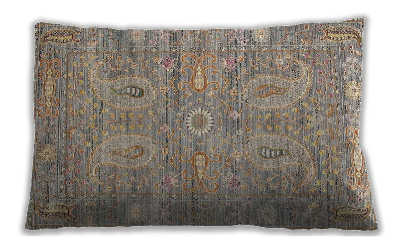The Best Prices Traditional Classic Indoor Outdoor Rectangular Dark Almond Brown Lumbar Throw Pillow, 13 inch by 19 inch, lbtr145