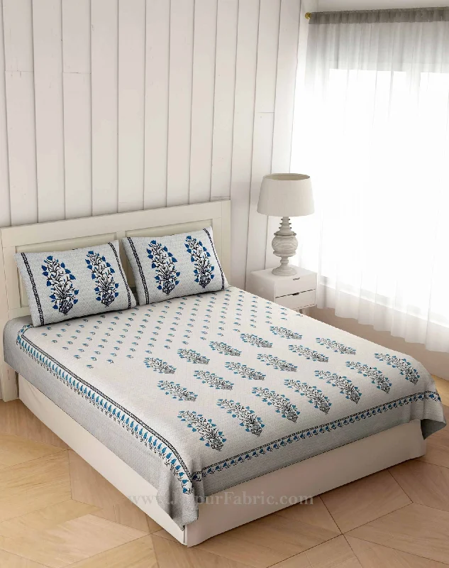 Weekend Special Magical Bluebells Double Bedsheet