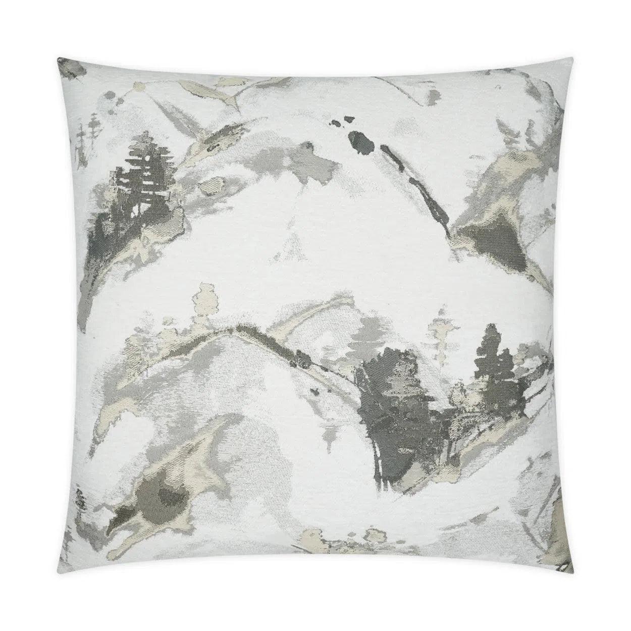 Marmi White Throw Pillow With Insert