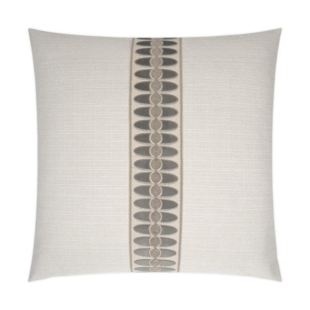 Mati Linen Taupe Throw Pillow With Insert