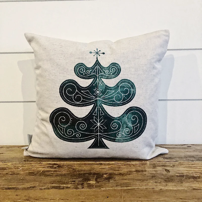 Nordic Christmas Tree Pillow Cover