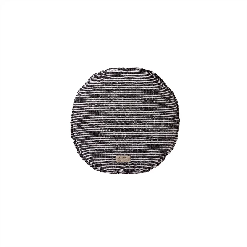 Outdoor Kyoto Cushion Round - Black/White