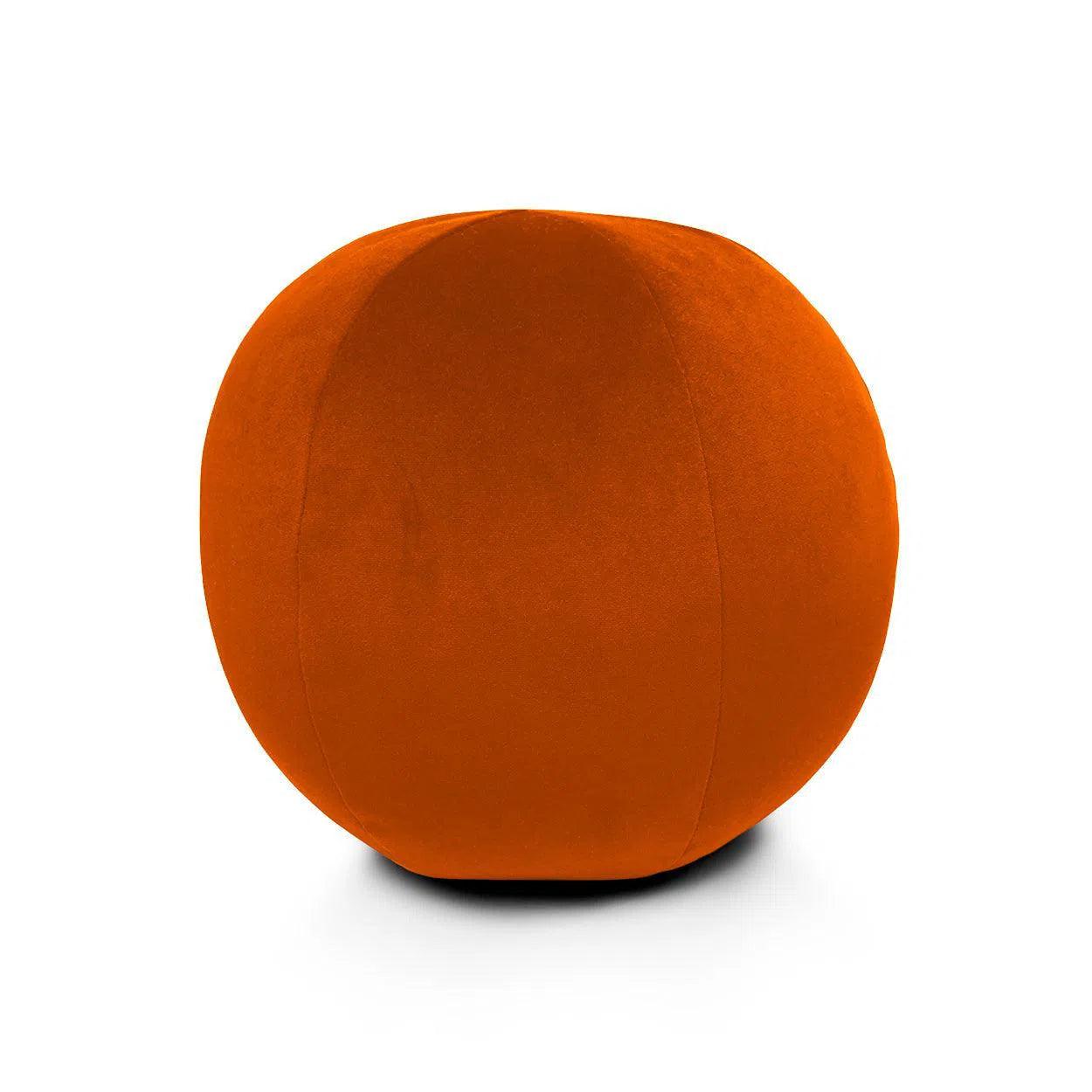 Posh Ball Blush Orange Throw Pillow With Insert