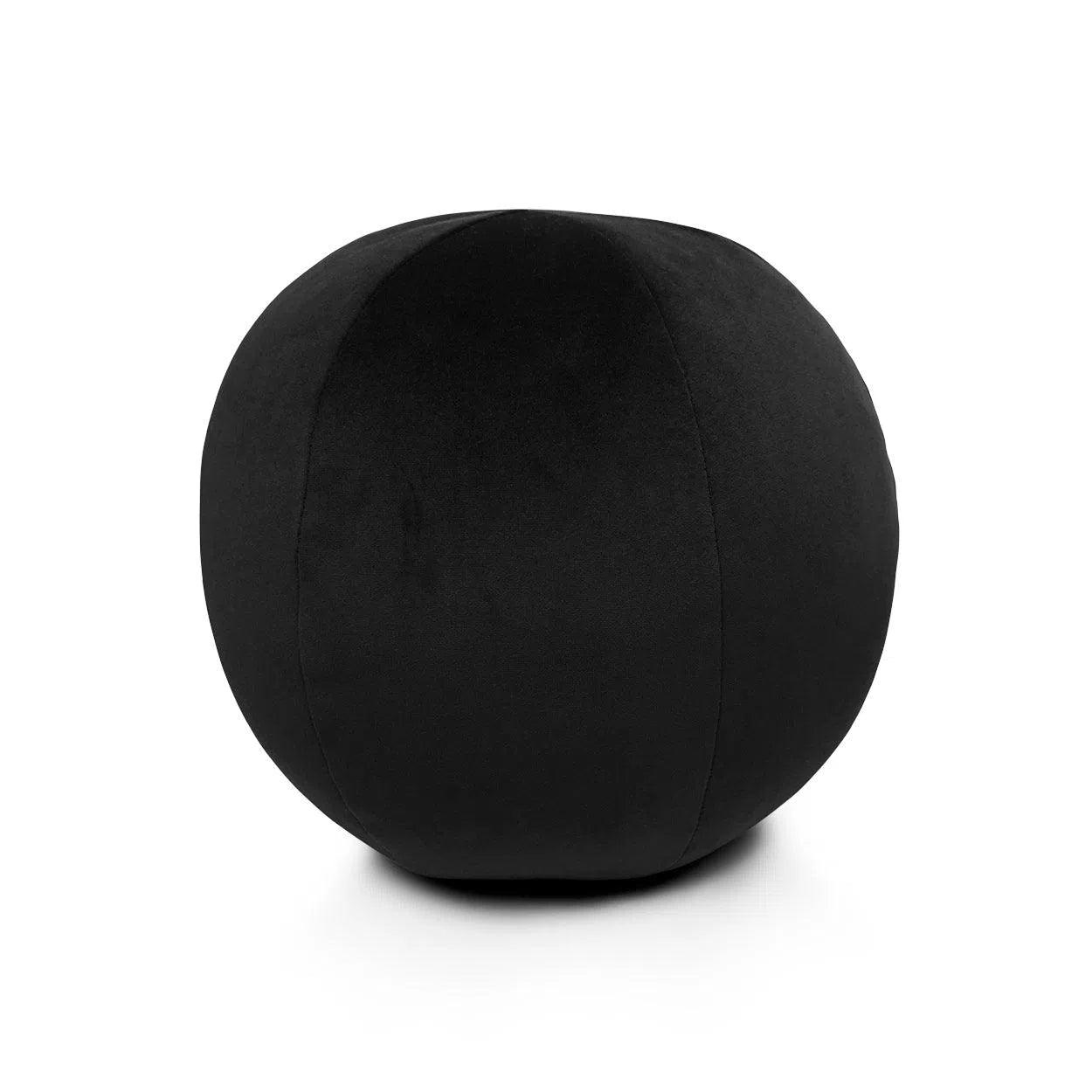 Posh Ball Black Throw Pillow With Insert