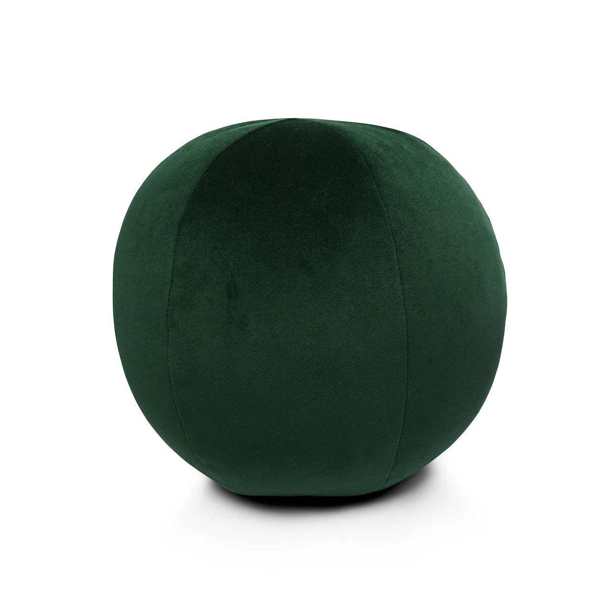 Posh Ball Forest Green Throw Pillow With Insert