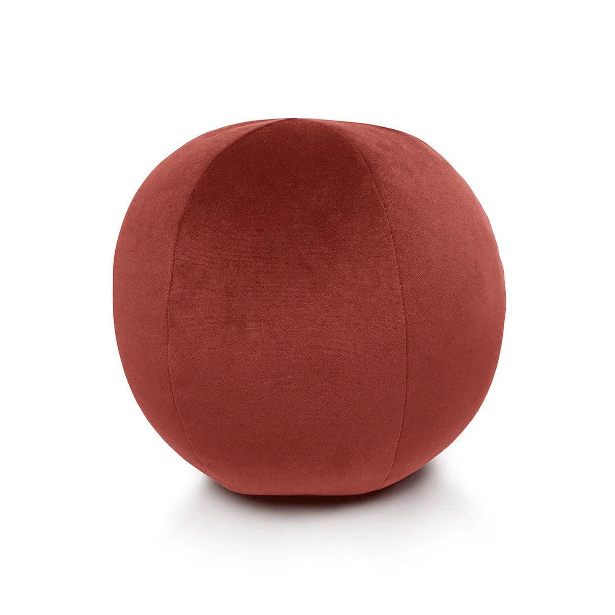 Posh Ball Red Throw Pillow With Insert