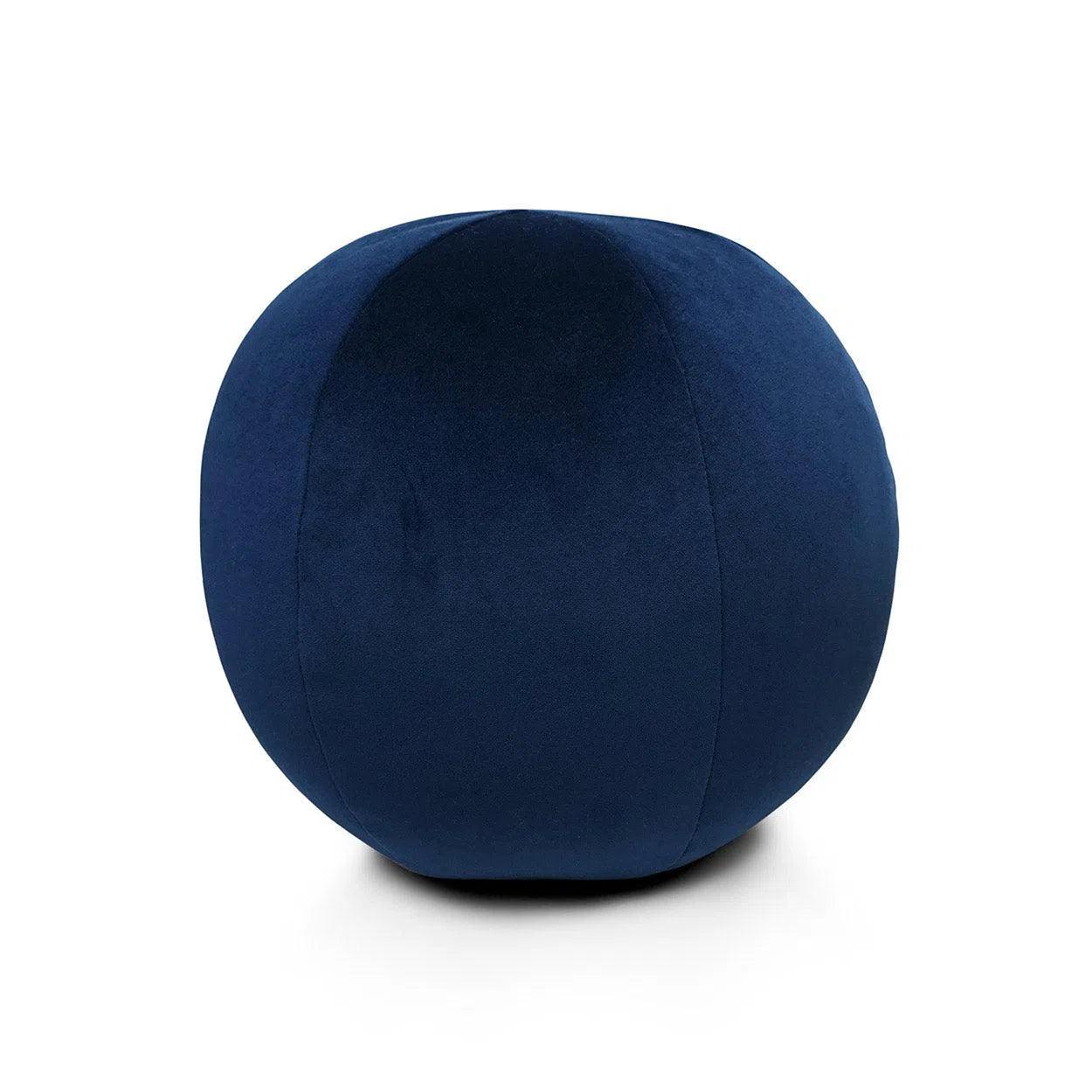 Posh Ball Royal Blue Throw Pillow With Insert