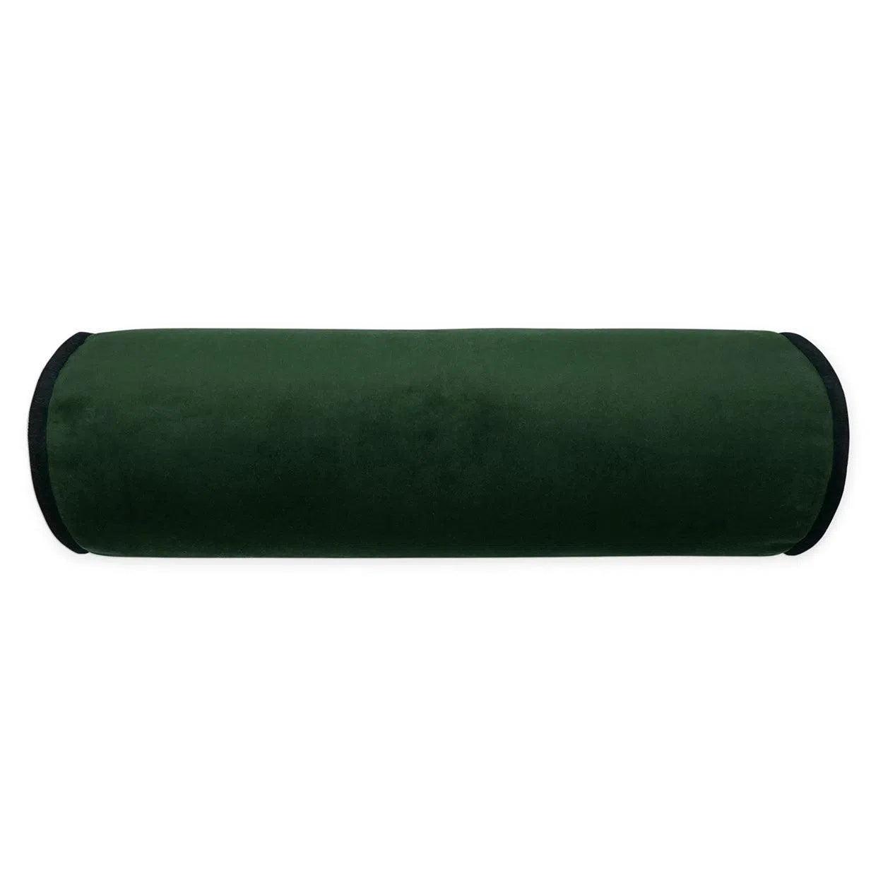 Posh Roll Forest Green Throw Pillow With Insert