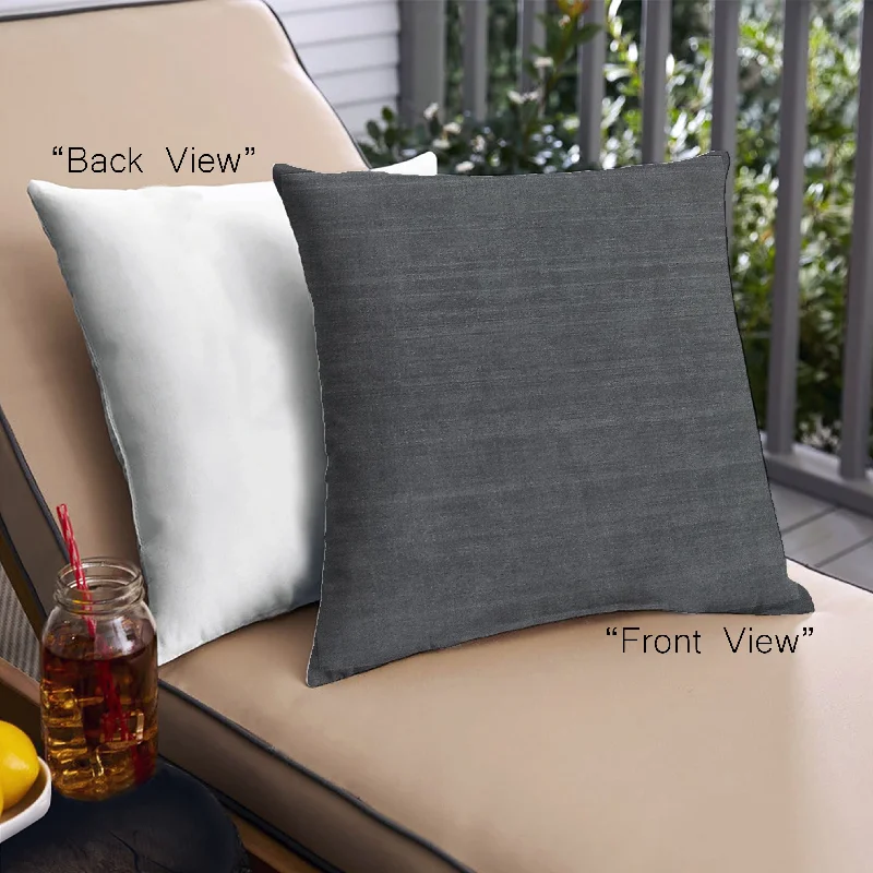 The Perfect Time To Shop And Save Mid-Century Modern Urban Indoor Outdoor Square Charcoal Blue Throw Pillow, 18 inch by 18 inch, pwurb426
