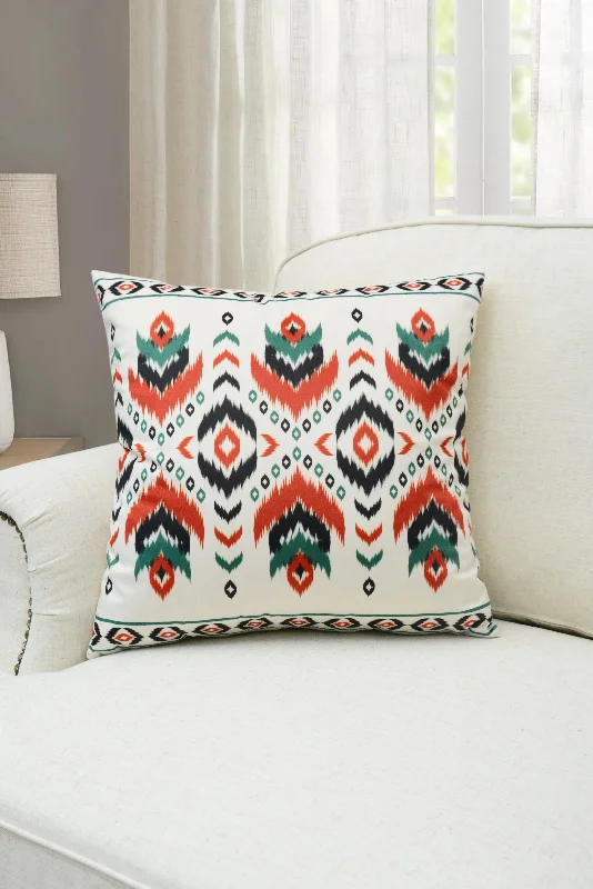 Red Ikat Motif Pillow