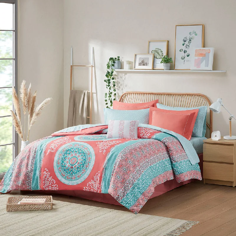 Streamdale Loretta Boho Comforter Set With Bed Sheets