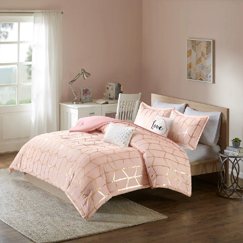 Streamdale Raina Metallic Printed Comforter Set