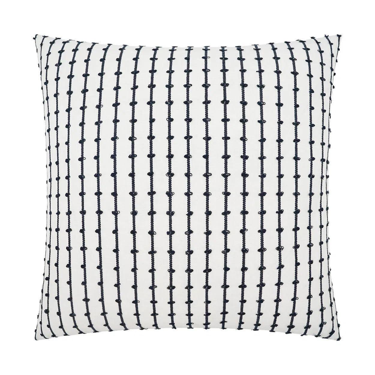 Topsy Domino White Throw Pillow With Insert