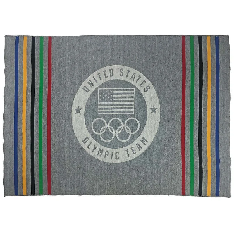 US Olympic Team Wool Throw Blanket