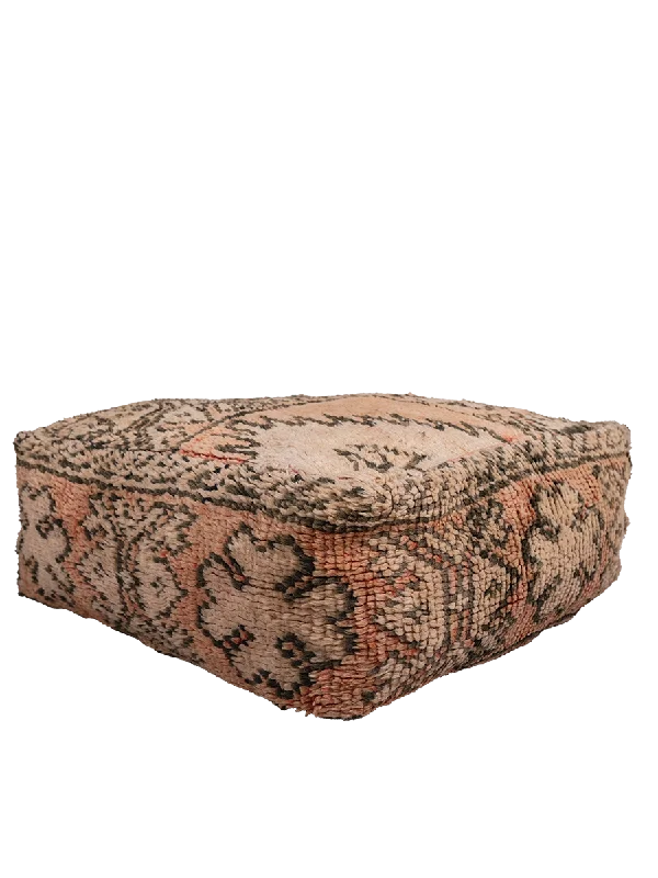 Vintage Beni M'Guild Pouf - Blush Clay