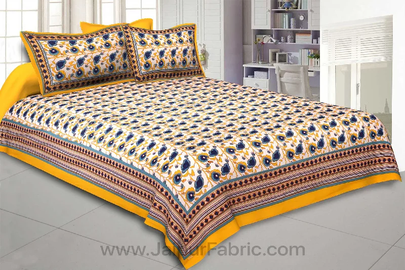 Yellow Daffodils Double Bedsheet