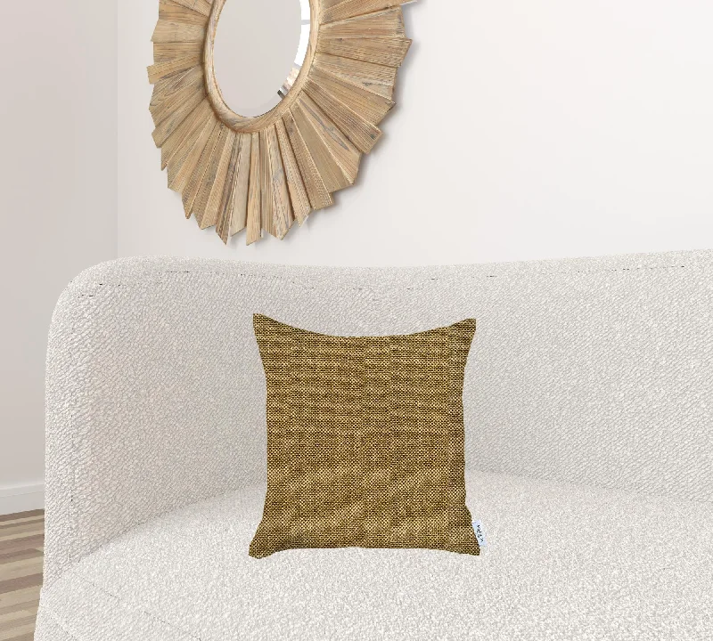 Yellow Modern Textured Throw Pillow