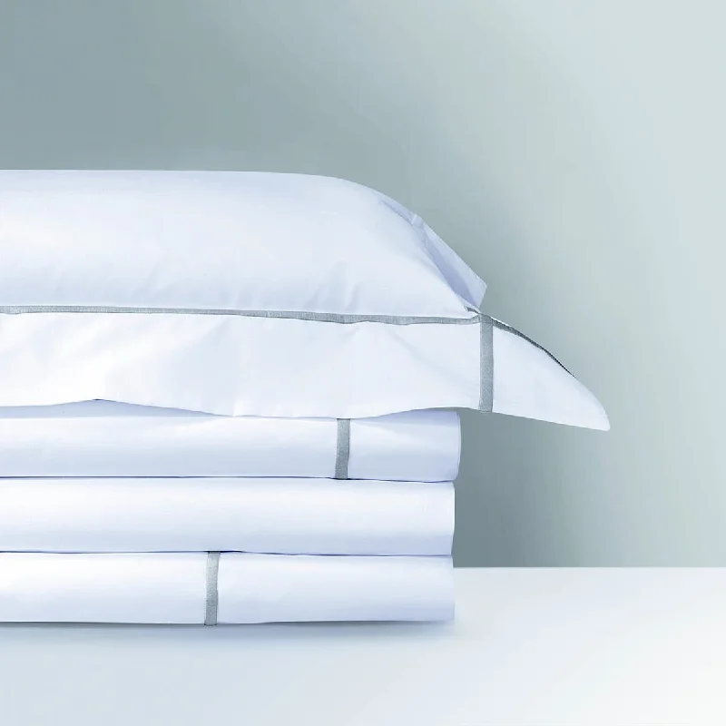 Time-Limited Offer Athena Platine Organic Cotton Bedding by Yves Delorme